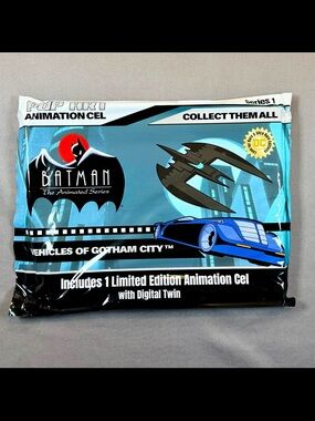 Batman Pop Art Animation Cel Packaging - Teal & Black